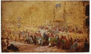 William Salter Sketch of the 1836 Waterloo Banqet by William Salter Spain oil painting artist